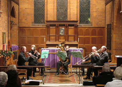 Qunitessential Brass performing for the Hall Appeal in St Martin's-on-the-Green