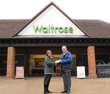 Waitrose Green Token donation, February 10, 2010